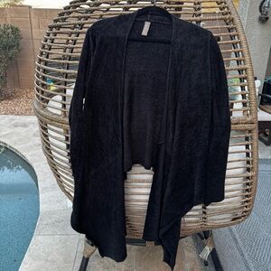 Barefoot Dreams Black Cozy Wrap Cardigan‎ Small/Medium